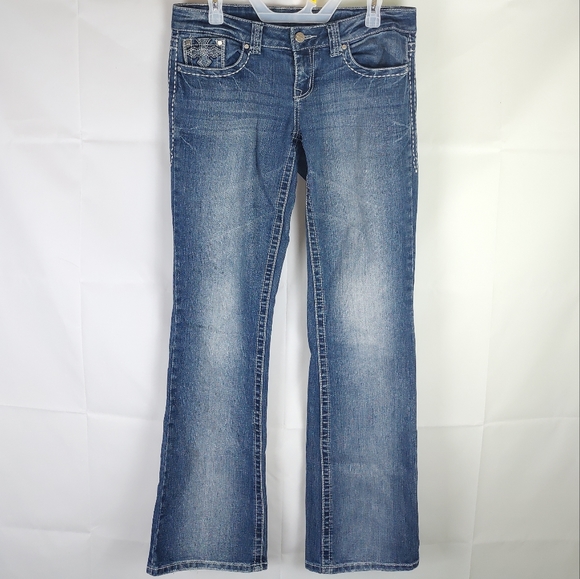 Soundgirl Bootcut Jeans Size 9 | Casual Western Rodeo Cowgirl Denim Fall Outdoor - Picture 1 of 8